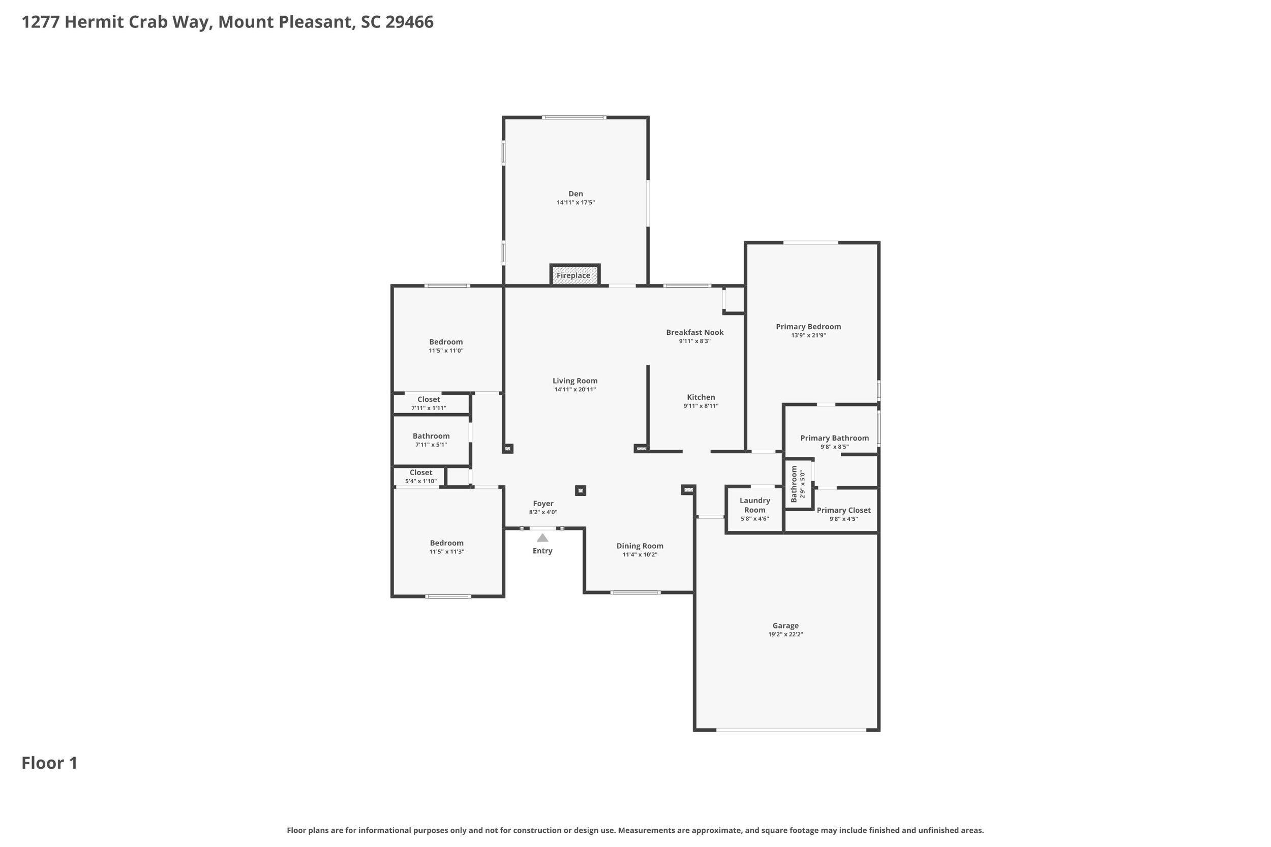 1277 Hermit Crab Way floor plan